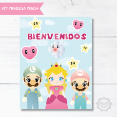 kit imprimible princesa de mario bros