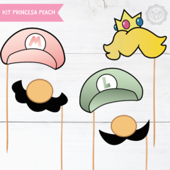 Imagen de kit imprimible princesa de mario bros