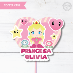 kit imprimible princesa de mario bros - comprar online