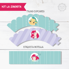 Kit imprimible La sirenita - comprar online