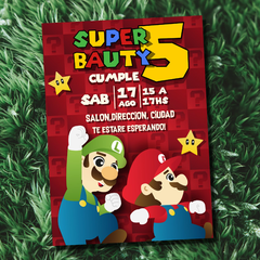 Invitacion virtual Super Mario bros - comprar online