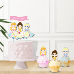 kit imprimible cumpleaños de princesas - comprar online