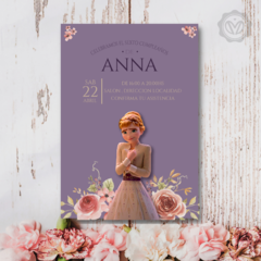 invitación cumpleaños anna