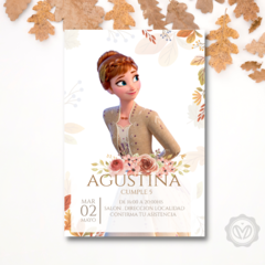 Invitación anna frozen 2