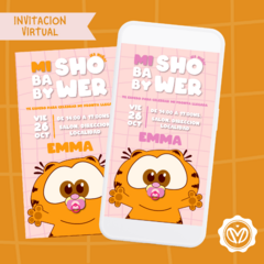 Invitación Digital de Baby Shower de Garfield - comprar online