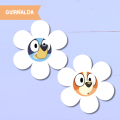 Guirnalda floral Bluey