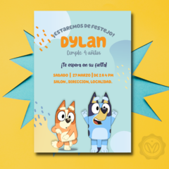 Invitacion digital bluey