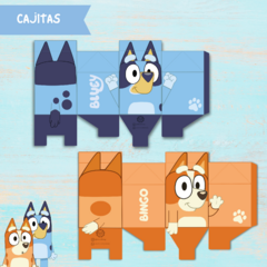 Cajitas Imprimibles para Golosinas de Bluey