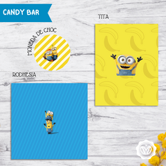 Envoltorios Candy Bar Digitales de Minions - comprar online