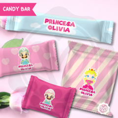 Princesa Peach - Candy Bar Imprimibles