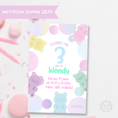 Invitacion Gummy Bear