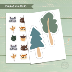 Kit Imprimible animalitos del bosque - DaniDesing