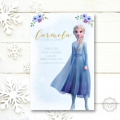 Invitación cumpleaños Princesa Elsa