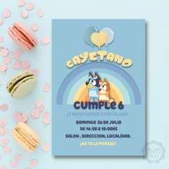 Invitacion digital bluey