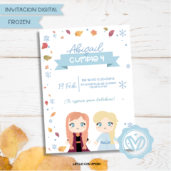 Invitación de cumpleaños Frozen