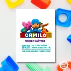 Invitación digital pocoyo