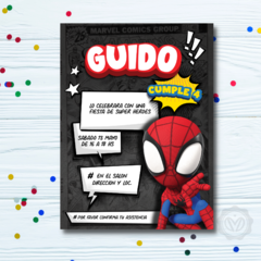 Invitación Virtual Spidey