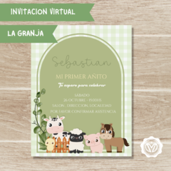 Invitación animales de granja - comprar online