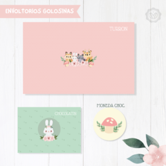 Kit imprimible animalitos del bosque nena - tienda online