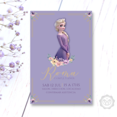 Invitación elsa de frozen