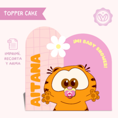 Kit Imprimible Decorativo para Baby Shower de Garfield Bebé