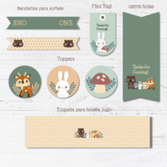 Kit Imprimible animalitos del bosque - tienda online