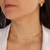 CHOKER DE CORRENTE BANHADA EM OURO 18K