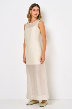 VESTIDO LONGO EM ORGANZA - comprar online