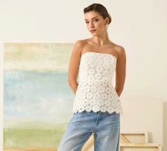 TOP PEPLUM RENDA