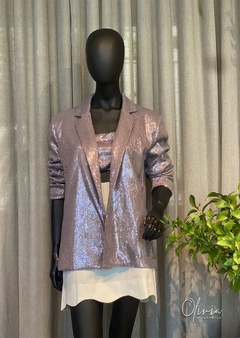 Blazer Alfaiataria Paete Shine com Top - comprar online