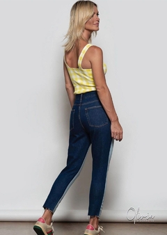 Calça Jeans Mom Bicolor - comprar online