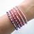 Pulseras Cristales con bolitas de plata - comprar online