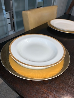 Prato Fundo Filete Ouro Pomerode Porcelana Schmidt 12 unidades - comprar online