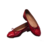 CC Cap Toe Ballet Flats Vermelha