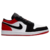 Jordan 1 Low Preto Vermelho