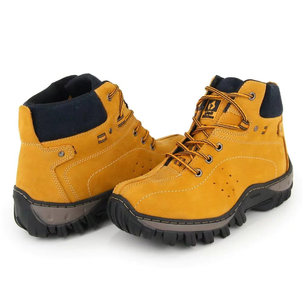 Bota caterpillar adventure couro legitimo com palmilha gel feminino