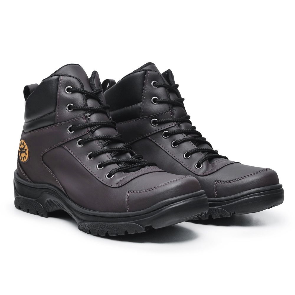 Bota Coturno Adventure em Couro Caterpillar Trivalle Shoes Masculina