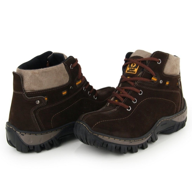 Bota caterpillar adventure couro legitimo com palmilha gel feminino