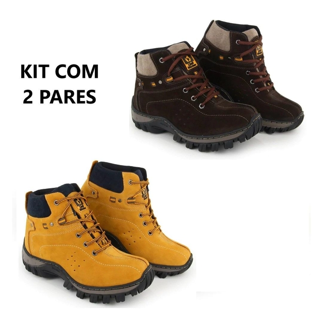 Kit 2 Pares Bota Caterpillar