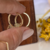 Brinco Argola fio quadrado em ouro 18k - comprar online