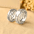 Pair of Ring in 950 Silver Model Abu Dabi