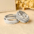 Pair of Ring in 950 Silver Model Abu Dabi - buy online