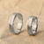 Pair of Ring in 950 Silver Model Jakarta