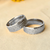 Pair of Ring in 950 Silver Model Washington - buy online