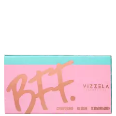 Paleta Contorno Blush Iluminador BFF Vizzela Cor 03 na internet