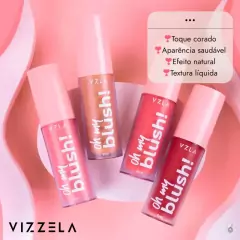 Blush Líquido Oh My Blsuh! Cor 02 Peach Glow Vizzela - 6ml - comprar online