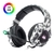 Fone De Ouvido Headset Gamer Com Led Rgb Branco Camuflado Pc Notebook