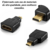 Imagem do Adaptador Micro Hdmi Macho Para Hdmi Fêmea Câmera Tv Kit 2