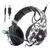 Fone De Ouvido Headset Gamer Com Led Rgb Branco Camuflado Pc Notebook