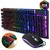 Kit Teclado e Mouse Gamer Rgb + Mouse Pad Extra Grande Led 7 Cores - comprar online